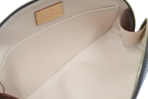 極美品 LOUIS VUITTON ルイヴィトン ポーチ ポシェット・コスメティックGM M47353 ブラウン ゴールド金具 中古 49275