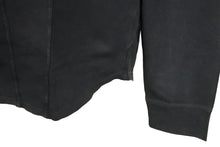 Load image into Gallery viewer, BALMAIN バルマン 長袖ポロシャツ ブラック ウォッシュド シルバーボタン コットン サイズM 美品 中古 49288