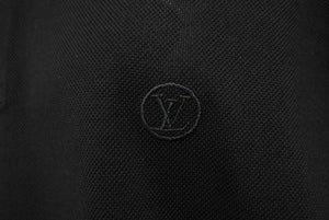 極美品 LOUIS VUITTON ルイヴィトン 長袖ポロシャツ ブラック RM162Q JEA HAY34W サイズM 中古 49290