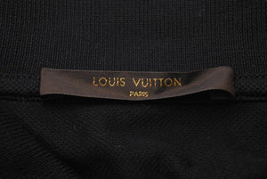 極美品 LOUIS VUITTON ルイヴィトン 長袖ポロシャツ ブラック RM162Q JEA HAY34W サイズM 中古 49290