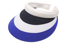 Load image into Gallery viewer, Christian Dior クリスチャンディオール サンバイザー ホワイト ブルー ブラック L4255 良品 中古 49330