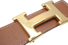 Load image into Gallery viewer, HERMES エルメス ベルト・バックル H コンスタンス □A刻印 97年 サイズ65 ヴォーエプソン ボックスカーフ ブラウン 美品 中古49353