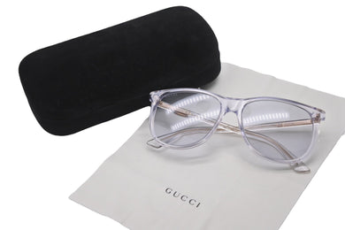 GUCCI グッチ サングラス アクセサリー 装飾品 イタリア製 GG0263S クリアゴールド金具 美品 中古 49354 