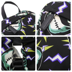 PRADA プラダ リュック・デイパック フランケンシュタイン ナイロン 2VZ135 シルバー金具 美品 中古 49372