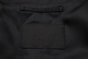 PRADA プラダ 18年 ナイロン コート ブラック ACU1 2018 4080 アウター 黒 トライアングルロゴ サイズ46 美品 中古 49396