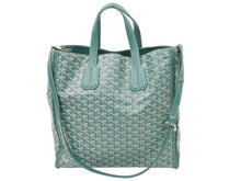 Load image into Gallery viewer, 新品同様 GOYARD ゴヤール サックヴォルテール PVC レザー トートバッグ ハンドバック グリーン 中古 49420
