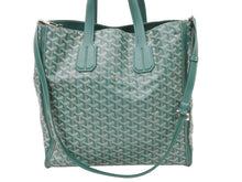 Load image into Gallery viewer, 新品同様 GOYARD ゴヤール サックヴォルテール PVC レザー トートバッグ ハンドバック グリーン 中古 49420