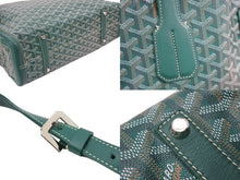 Load image into Gallery viewer, 新品同様 GOYARD ゴヤール サックヴォルテール PVC レザー トートバッグ ハンドバック グリーン 中古 49420
