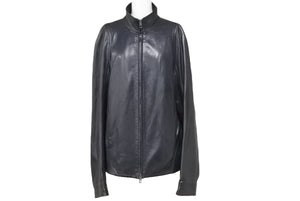 VALENTINO ヴァレンティノ ライダースジャケット ブラック サイズ50 レザー 32868 01 良品 中古 49432