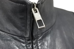VALENTINO ヴァレンティノ ライダースジャケット ブラック サイズ50 レザー 32868 01 良品 中古 49432