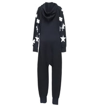 Load image into Gallery viewer, CHROME HEARTS クロムハーツ オールインワン マルチモチーフ レザーパッチ ダガージップ ツナギ ブラック サイズS 良好 中古 49400