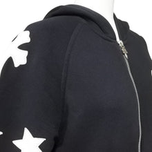 Load image into Gallery viewer, CHROME HEARTS クロムハーツ オールインワン マルチモチーフ レザーパッチ ダガージップ ツナギ ブラック サイズS 良好 中古 49400