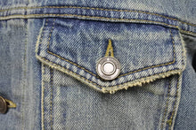 Load image into Gallery viewer, 極美品 SAINT LAURENT サンローラン 13AW 切り替え デニム ジャケット エディ期 レザー 344755 YM26R サイズL 中古 49445