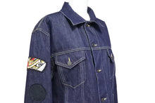 Load image into Gallery viewer, Stella Mccartney ステラマッカートニー デニムジャケット 460320SIN33-1 コットン アセテート ネイビー マルチ 52 美品 中古 49452