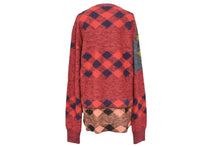 Load image into Gallery viewer, LANVIN ランバン ニット セーター L アーガイル マルチカラー ウール レッド グレー イエロー 美品 中古 49475
