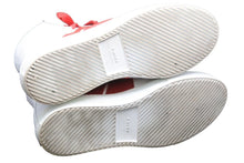 Load image into Gallery viewer, AMIRI アミリ ハイカットスニーカー SUNSET サンセット レザーホワイト レッド シルバー金具 サイズ44 美品 中古 49537
