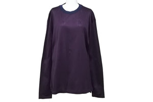 LANVIN ランバン 長袖Ｔシャツ RMJE0039A15/2939 メンズ バーガンディ パープル コットン サイズL 美品 中古 49542