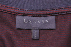LANVIN ランバン 長袖Ｔシャツ RMJE0039A15/2939 メンズ バーガンディ パープル コットン サイズL 美品 中古 49542