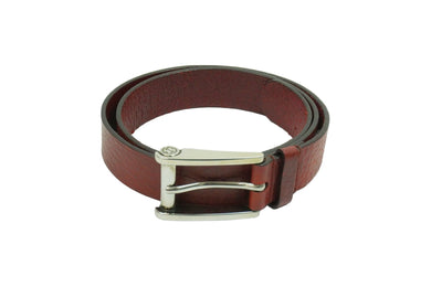 GUCCI グッチ レザーベルト ソーホーロゴ 295327 イタリア製 レザー レッド シルバー 金具 サイズ90・36 良品 中古 49555