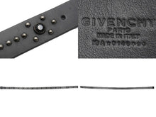 Load image into Gallery viewer, Givenchy ジバンシー ベルト バックル IGA014690 スタッズ イタリア製 レザー ブラック 美品 中古 49556