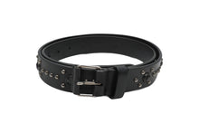 Load image into Gallery viewer, Givenchy ジバンシー ベルト バックル IGA014690 スタッズ イタリア製 レザー ブラック 美品 中古 49556