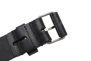 Givenchy ジバンシー ベルト バックル IGA014690 スタッズ イタリア製 レザー ブラック 美品 中古 49556