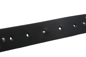 Givenchy ジバンシー ベルト バックル IGA014690 スタッズ イタリア製 レザー ブラック 美品 中古 49556