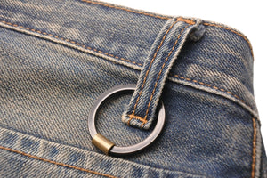 RING MILANO リングミラノ ウォッシュド ダメージ加工 デニムパンツ ブルー ボトムス サイズ30 美品 中古 49564