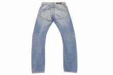 Load image into Gallery viewer, BALMAIN バルマン デニムパンツ スキニーパンツ ダメージ加工 W4HT598C483V コットン ブルー サイズ32 美品 中古 49565