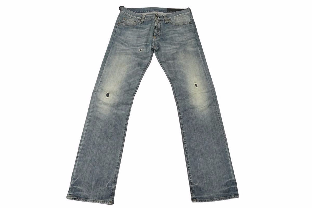 RING MILANO リングミラノ ダメージ デニムパンツ ブルー ボトムス リング サイズ31 良好 中古 49566