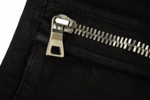 Load image into Gallery viewer, BALMAIN バルマン バイカーパンツ ボトムス W7H5553T127 コットン エラスタン ブラック サイズ31 美品 中古 49574
