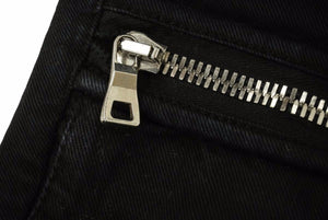 BALMAIN バルマン バイカーパンツ ボトムス W7H5553T127 コットン エラスタン ブラック サイズ31 美品 中古 49574