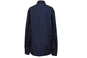 BALENCIAGA バレンシアガ デザイン 長袖シャツ アレキサンダーワン期 ネイビー 紺色 トップス 390231 サイズ40 美品 中古 49587