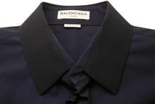 Load image into Gallery viewer, BALENCIAGA バレンシアガ デザイン 長袖シャツ アレキサンダーワン期 ネイビー 紺色 トップス 390231 サイズ40 美品 中古 49587