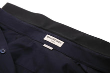 Load image into Gallery viewer, BALENCIAGA バレンシアガ デザイン 長袖シャツ アレキサンダーワン期 ネイビー 紺色 トップス 390231 サイズ40 美品 中古 49587