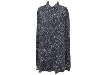 画像をギャラリービューアに読み込む, 極美品 SAINT LAURENT サンローラン 長袖シャツ 395263 スプラッターシャツ ブラックレーヨン サイズ40 中古 49594 