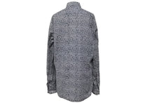 Load image into Gallery viewer, LANVIN ランバン 長袖シャツ トップス ゼブラ柄 レオパード コットン ブラック ホワイト サイズ40 美品 中古 49596