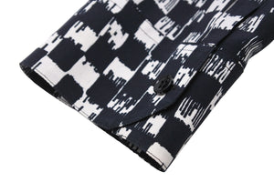 極美品 SAINT LAURENT サンローラン 長袖シャツ ブロックチェック 501978 シルク ブラック サイズ40 中古 49597 