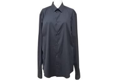 BALENCIAGA バレンシアガ 長袖シャツ ブラック 黒 トップス 無地 301995 サイズ41 良好 中古 49607