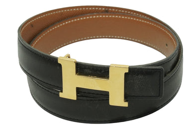 HERMES エルメス コンスタンス Hベルト □B 1998年 サイズ65 ブラック ゴールド金具 美品 中古 50994