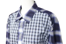 Load image into Gallery viewer, 極美品 Givenchy ジバンシー 長袖シャツ 17SS チェックシャツ 6008 400 ネイビー サイズ40 コットン 中古 49621