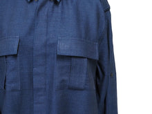 Load image into Gallery viewer, BALMAIN バルマン 長袖シャツ W6HT113D556 メンズ ネイビー コットン ウール サイズ40 美品 中古 49624