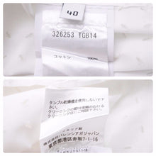Load image into Gallery viewer, BALENCIAGA バレンシアガ カッティング 長袖シャツ ホワイト デザイン トップス 326253 サイズ40 美品 中古 49626