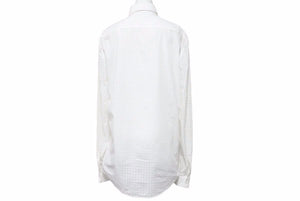 BALENCIAGA バレンシアガ カッティング 長袖シャツ ホワイト デザイン トップス 326253 サイズ40 美品 中古 49626