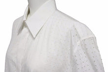 Load image into Gallery viewer, BALENCIAGA バレンシアガ カッティング 長袖シャツ ホワイト デザイン トップス 326253 サイズ40 美品 中古 49626