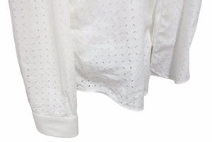 BALENCIAGA バレンシアガ カッティング 長袖シャツ ホワイト デザイン トップス 326253 サイズ40 美品 中古 49626