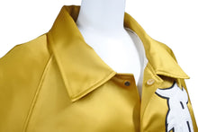 Load image into Gallery viewer, FEAR OF GOD フィアオブゴッド FIFTH COLLECTION Satin Baseball Coach Jacket スタジャン 5c17N イエロー 美品 中古 49630