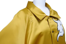 Load image into Gallery viewer, FEAR OF GOD フィアオブゴッド FIFTH COLLECTION Satin Baseball Coach Jacket スタジャン 5c17N イエロー 美品 中古 49630