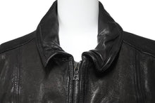 Load image into Gallery viewer, NEIL BARRETT ニールバレット レザージャケット ブラック シワ加工 サイズM メンズウェア 美品 中古 49631