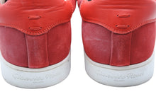 Load image into Gallery viewer, GIANVITO ROSSI ジャンヴィト ロッシ スウェード ローカットスニーカー 26340 サイズ44 レッド シルバー金具 美品 中古 49654